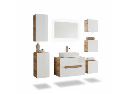 Mobili bagno design Bagno 7 pezzi. Set di mobili Lavabo