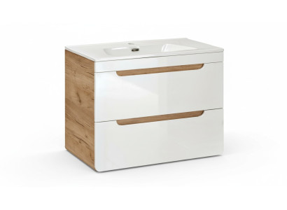 Lavandino design da 80 cm per il bagno.
