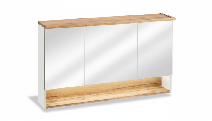 Mobile specchio armadietto mobiletto da bagno con specchio 120 cm LED