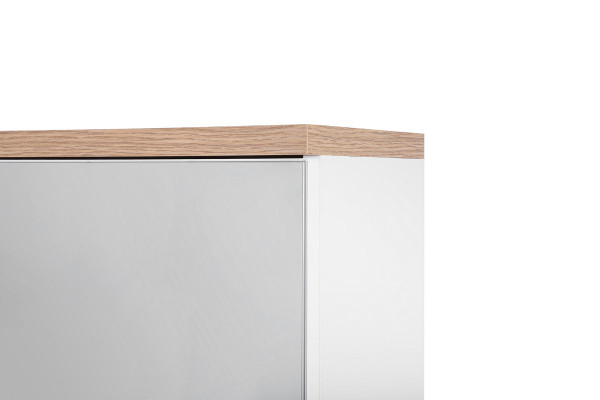 Mobile da bagno con specchio a parete e armadietto con specchio 80 cm