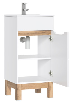 Lavabo Lavandino Mobili da bagno per lavabo con mobile sottolavabo + Lavabo lucido