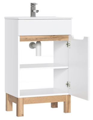 Lavandino Armadio Scaffale Armadi 50 cm Lavabo Mobile lavabo