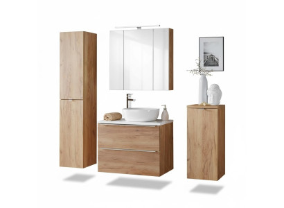 Mobili da bagno di design Bagno 4 pezzi Set Complementi Armadio Lavandino