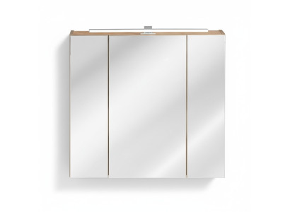 Mobiletto con specchio, mobile bagno, specchio per bagno 80x16x75 cm Cabineti