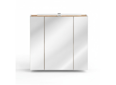 Mobile pensile specchio mobiletto da bagno con specchio 80 cm decorativo a LED