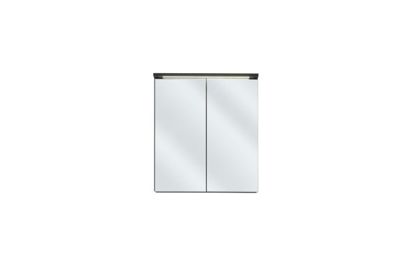 Mobiletto da parete con specchio per bagno con specchio LED da 60 cm.