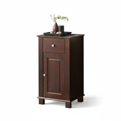 Mobile bagno Armadio Scaffale Bagno Mobili Armadi Marroni 46x36x83 cm Legno Scaffali