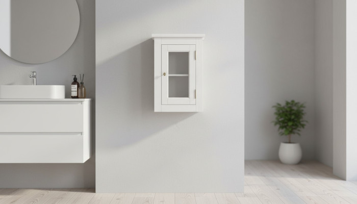 Bagno Mobili da bagno Mensola Armadio Armadietti in legno da farmacia luminosi