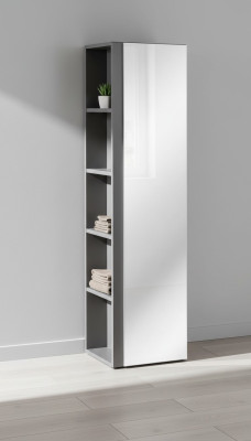 Mobile alto per bagno con specchio porta mensola armadietto da bagno mobile da bagno