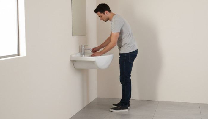 Lavabo in ceramica Decorativo Moderno da appoggio Bianco