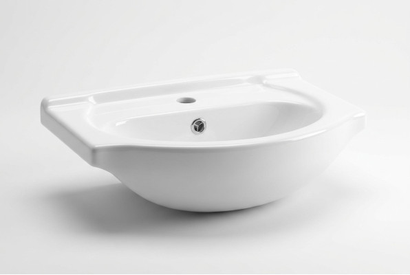 Lavabo in ceramica Decorativo Moderno da appoggio Bianco