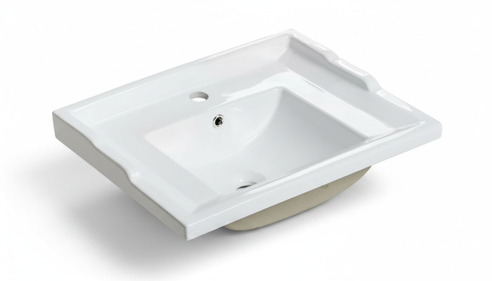 Lavabo lavabo in ceramica moderno Lavabo sovrapposto decorativo bianco