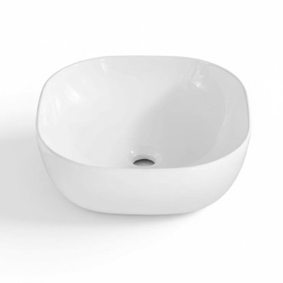 Lavabo in ceramica Moderno Lavabo Lavabo da appoggio decorativo Bianco