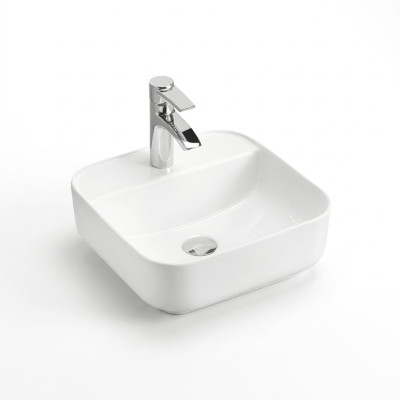 Lavabo in ceramica bianco a piani lavabo a incasso