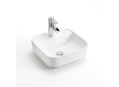 Lavabo in ceramica bianco a piani lavabo a incasso
