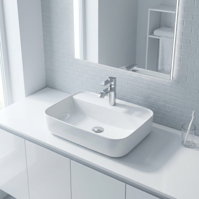 Lavabo lavabo in ceramica bianca lavabo lavabo da appoggio.