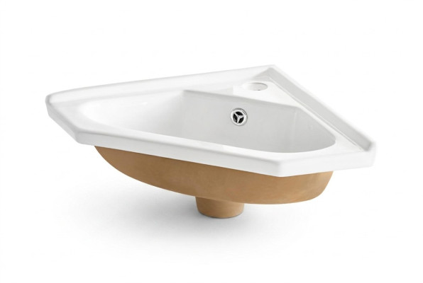 Lavabo da incasso in ceramica. Lavabo da appoggio.