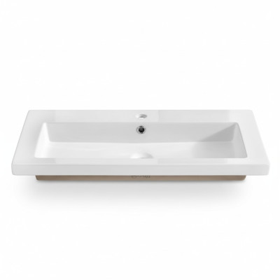Lavabo da appoggio in ceramica bianco per lavabo decorativo