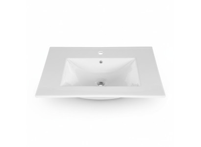 Lavabo in ceramica decorativa Lavabo da appoggio Lavandino bianco Lavabo