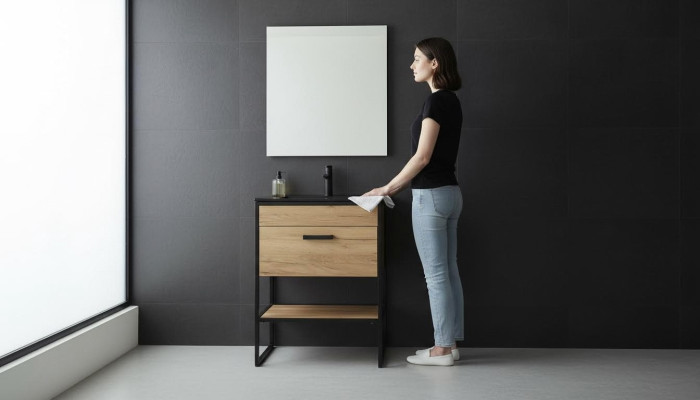 Mobile bagno set 60cm lavabo con mobile sottolavabo lavabo stile loft
