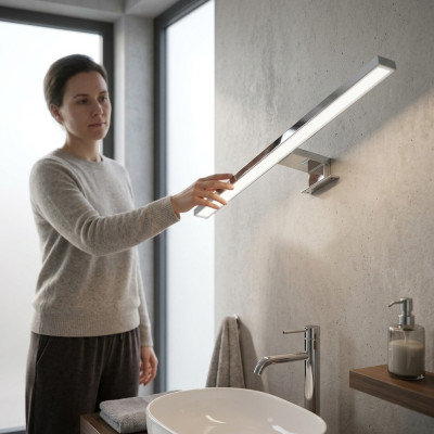 Lampada a LED per il bagno, lampada specchio, luce per lo specchio, applique, faretti per il bagno.