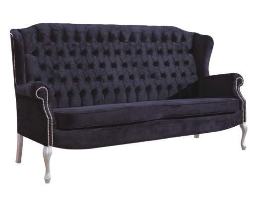 Classico set di divani Chesterfield 3+1+1 posti in velluto imbottito, nuovo