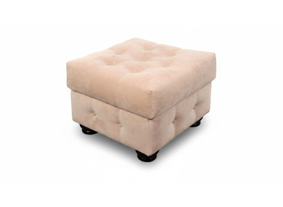 Pouf XXL Club Lounge Poggiapiedi in Tessuto Design Ottomano Pufa Nuovo