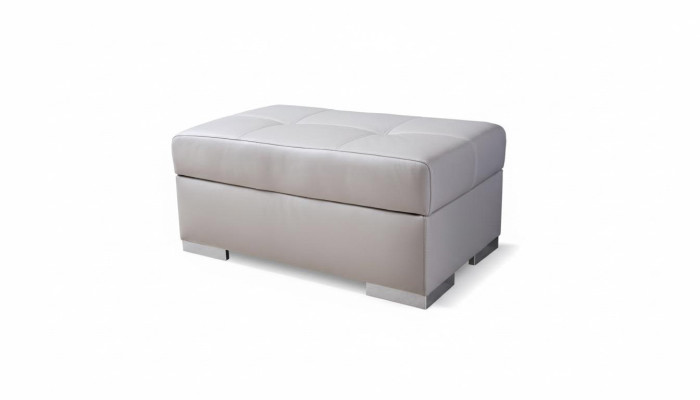 Pouf XXL Club Lounge Decorativo Sgabello Pelle Tessile Ottomano Design Pufa