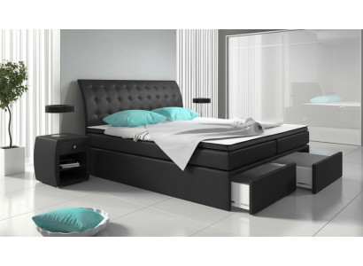 Boxspring letto letti letto imbottitura ecopelle designer hotel matrimoniale lusso design