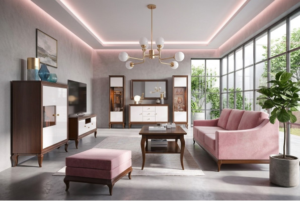 Set soggiorno vetrina comò specchio pareti attrezzate comò design