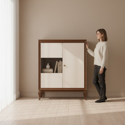 Comò Vetrina Comodini Design Vetrine Armadio a cassetti moderno Armadio nuovo