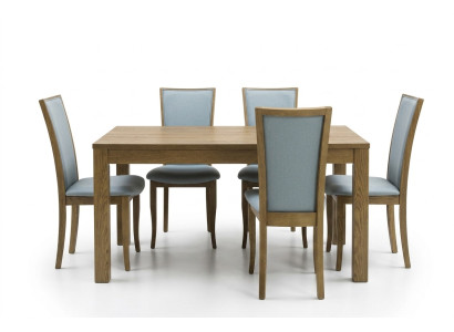 Imposta 6 sedie di design di lusso imbottite in legno massello per l'ufficio sala da pranzo.