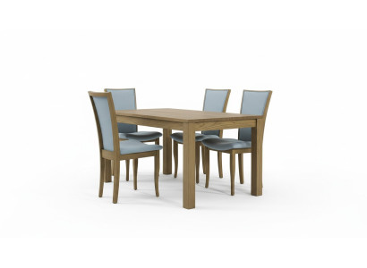 Tavolo Gruppo da pranzo Sala da pranzo Rattan Sedia Set Tavolo Legno Set da pranzo