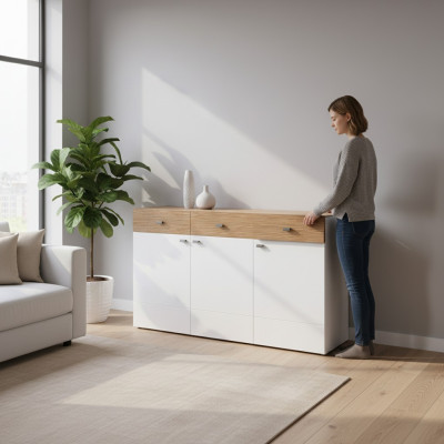 Comò Vetrina Comò Vetrine Armadio Comò Armadi Armadio 166x93cm nuovo