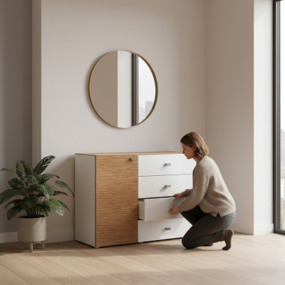 Comò Vetrina Comò Vetrine Armadio buffet Mobile moderno NUOVO