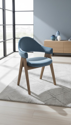 Design dei mobili di lusso Sedia in legno massiccio Sedie Sedile Schienale Ufficio Ufficio Sala da pranzo