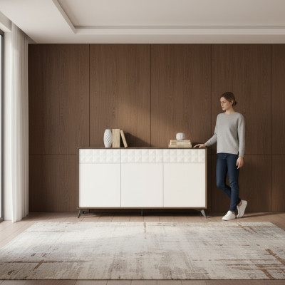 Mobilete di lusso Armadio Madia Cassettiere Armadi Stile Mobili Credenza 167 cm xxl