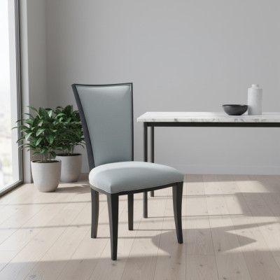 Set di 2 sedie da pranzo in legno massello, sedie da pranzo design con schienale, nuove sedie da pranzo.