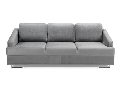Tre posti divano ad angolo in tessuto imbottito nuovo con chaise longue.