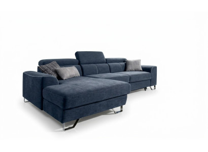 Sofà d'angolo elegante, molto morbido, ultra confortevole, in una soffice e lussuosa imbottitura alla moda.