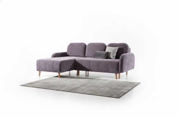Comodo divano ad angolo che unisce design moderno e funzionale.