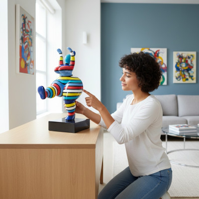 Arte astratta della statua colorata dello scultore designer di 50 cm statue nuove