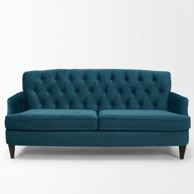 Turchese Reale Divano a tre posti designer di lusso per il soggiorno, divano a 3 posti.