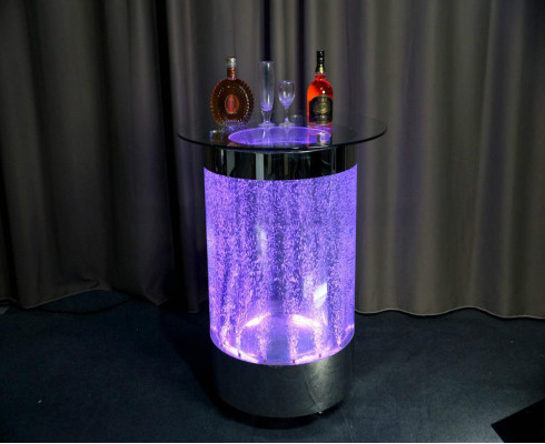 Mostra a Bar LED Tavolo Acqua Parete Bar Bancone Scaffale Mobili Tavolino Illuminato