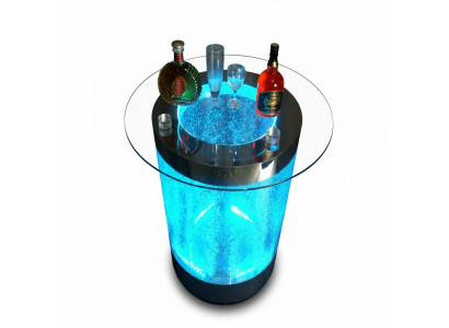 Mostra a Bar LED Tavolo Acqua Parete Bar Bancone Scaffale Mobili Tavolino Illuminato