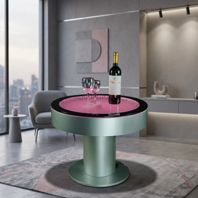 Tavolo design Tavolino Colonna d'acqua Colonna Acqua Divano LED Illuminato