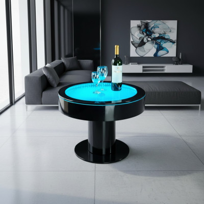 Tavolo rotondo Bar Tavoli rotondi LED Giochi d'acqua Illuminato Mobili a LED