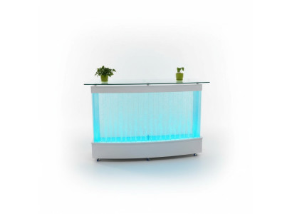 Design acquatico parete bar bancone colonna tavoli di lusso illuminati