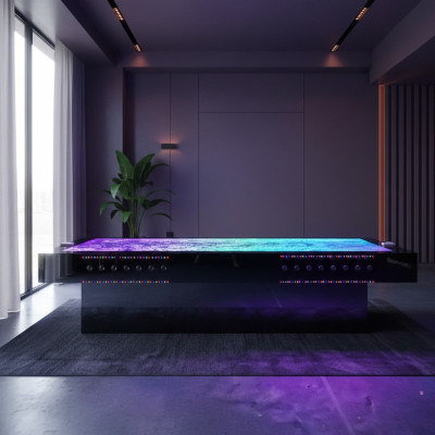 Bar a LED Tavolo dell'acqua Bar a parete Scaffale Mobile Tavolo da bar illuminato