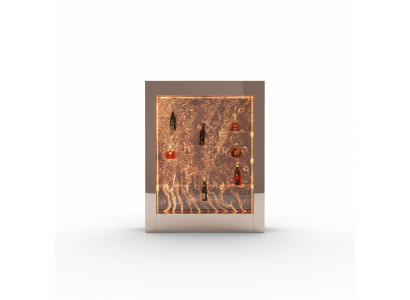 LED Parete d'acqua Mensola Bar Arredamento Scaffali Originali Armadio